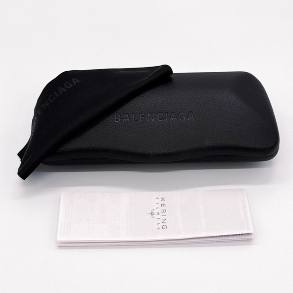 NEW BALENCIAGA BB0307SA 001 SUNGLASSES BLACK SQUARE WOMEN EYEWEAR - Picture 9 of 9